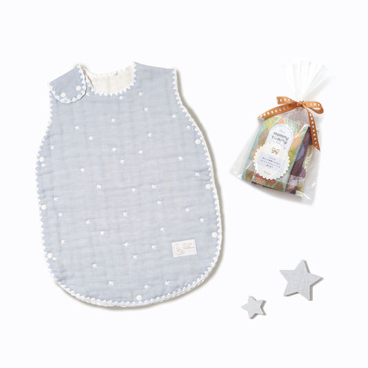 ママお疲れ様ギフトセット パウダーブルー/ 出産祝い / 名入れ刺繍可