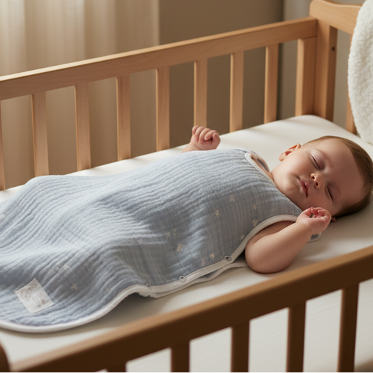 PATTO MOTTO COOL ベビースリーパー メッシュ付 パウダーブルー