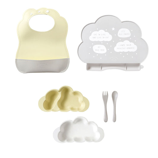 mamamanma(マママンマ)&マロービブ お食事3点セット フレンチバニラ