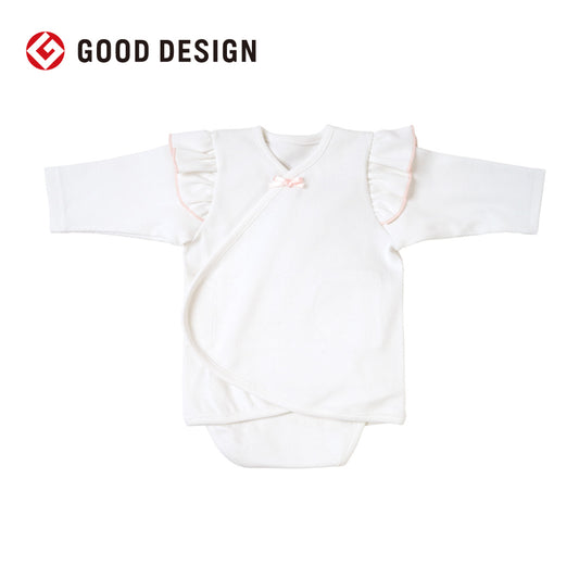 PATTO SATTO OMEKASHI ホワイト (長袖フリル) 50-60・60-70cm