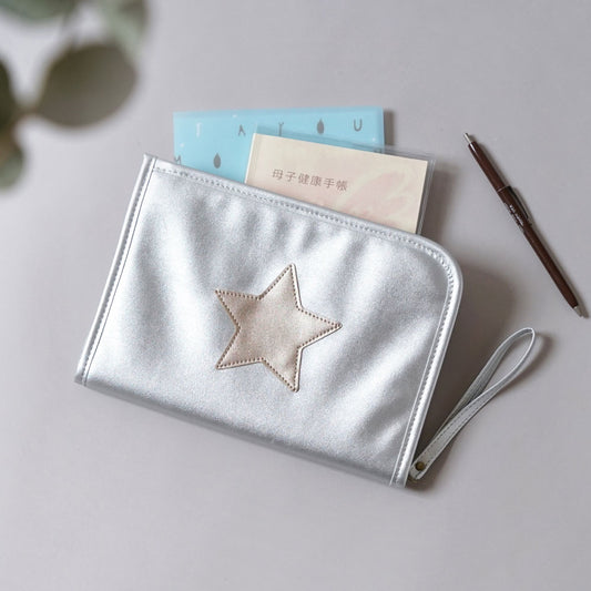母子手帳ケース Silver(シルバー)Lサイズ ★