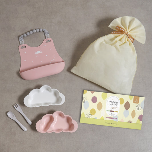 ママお疲れ様ギフトセット スムージー&離乳食食器 ピンク / 出産祝い お食事