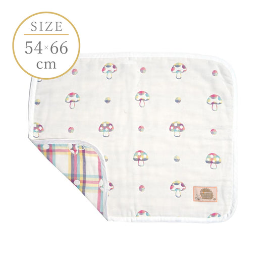 シャンピニオン ドゥ ケット(ミニサイズ) 6重ガーゼ / 名入れ刺繍可