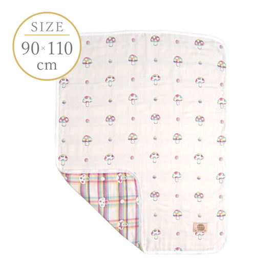 シャンピニオン ドゥ ケット(ベビーサイズ) 6重ガーゼ / 名入れ刺繍可