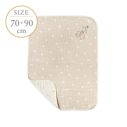 guri ガーゼケット(ミニサイズ) ふくふくガーゼ(6重ガーゼ) / 名入れ刺繍可 sdgs