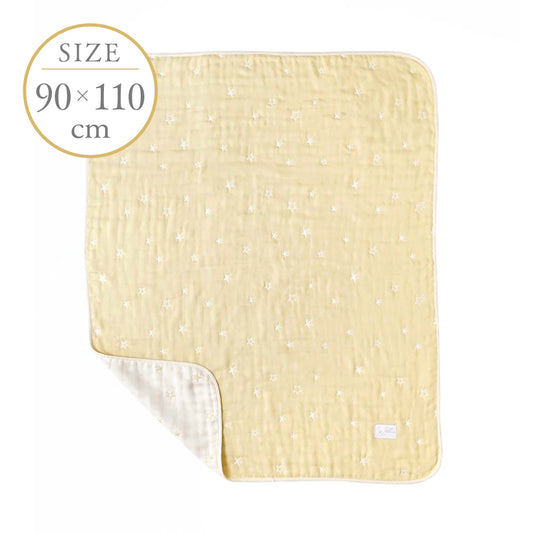 エクリュ ガーゼケット(ベビーサイズ) ふくふくガーゼ(6重ガーゼ) / 名入れ刺繍可