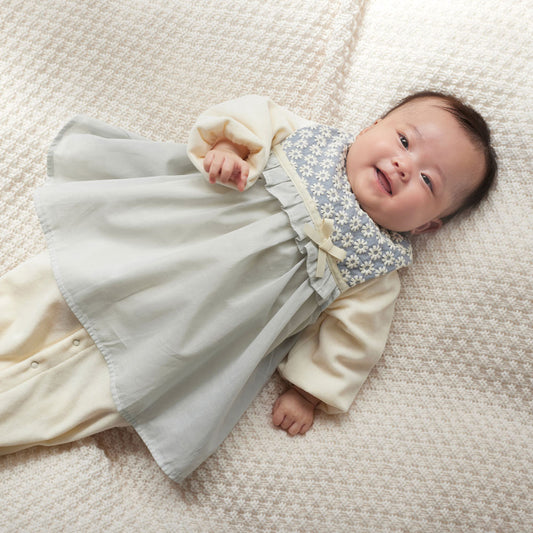 着るスタイドレス ブルーグレー / オケージョン よだれかけ