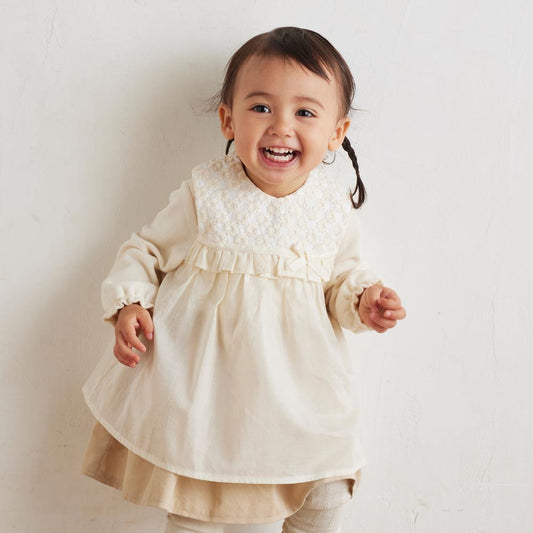 着るスタイドレス アイボリー / Hoppetta オケージョン よだれかけ