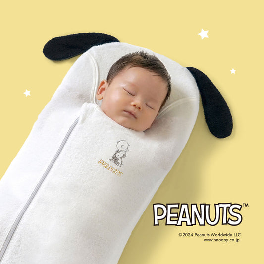 【12/15頃再入荷予定】たまごマットおくるみ sleep PEANUTS×10mois