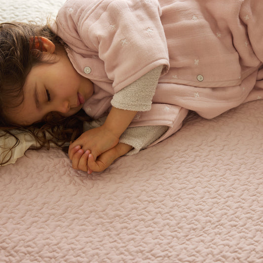 イブル キルティングマット シェルピンク×エクリュ