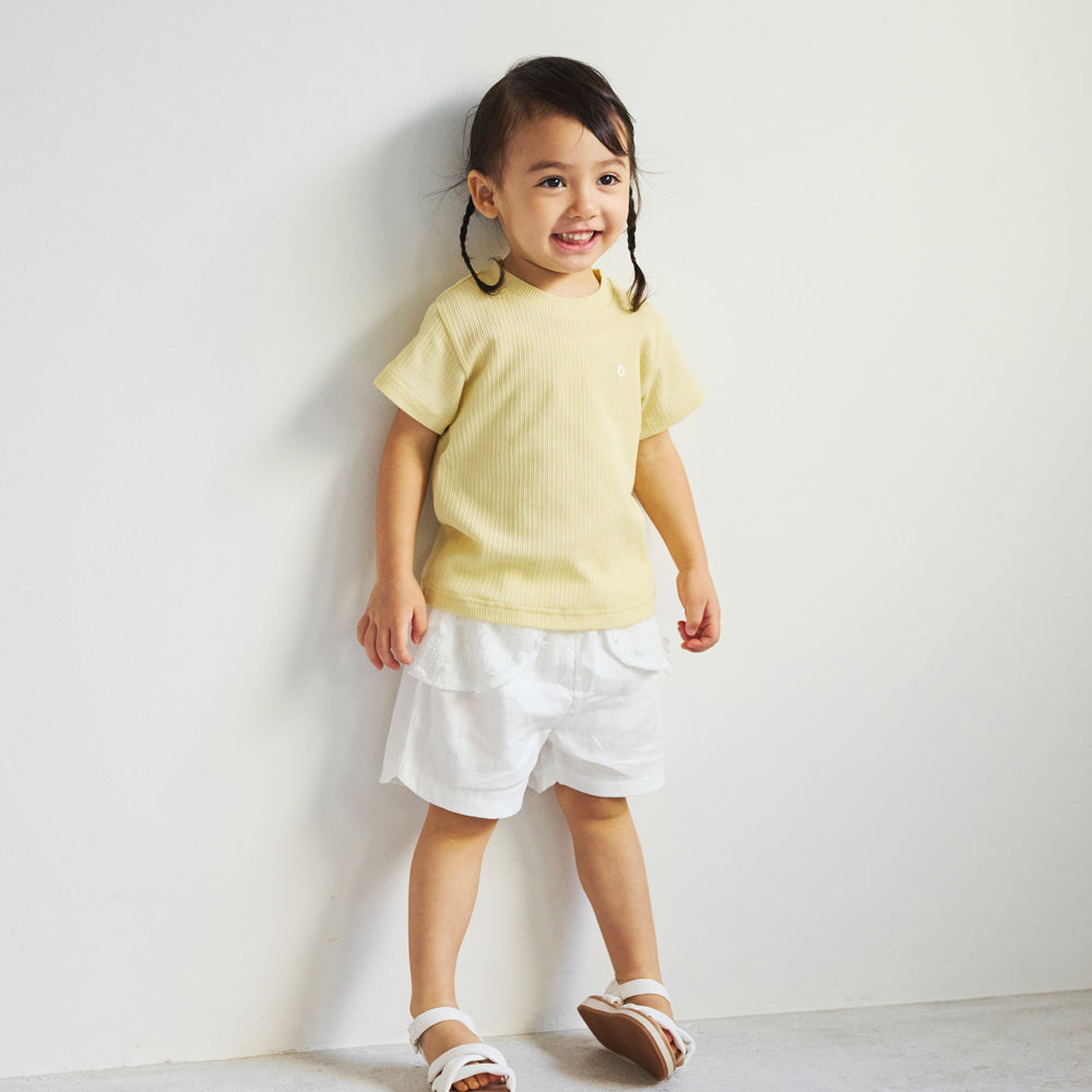 テレコTシャツ イエロー 80cm / ギフト包装不可