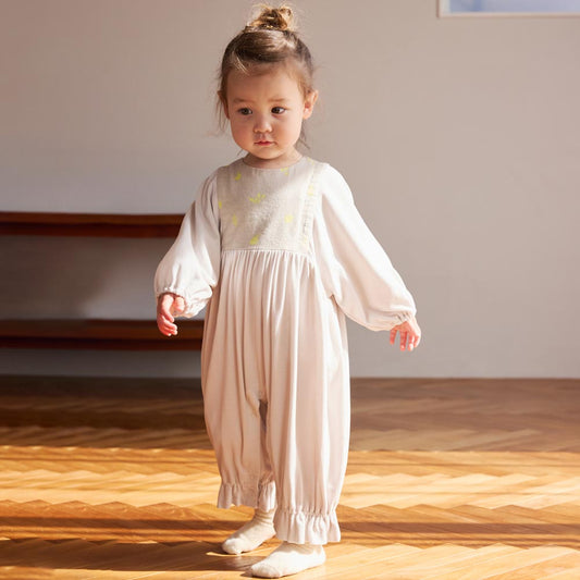 ウォームドロワ ロンパース グレー 70・80cm