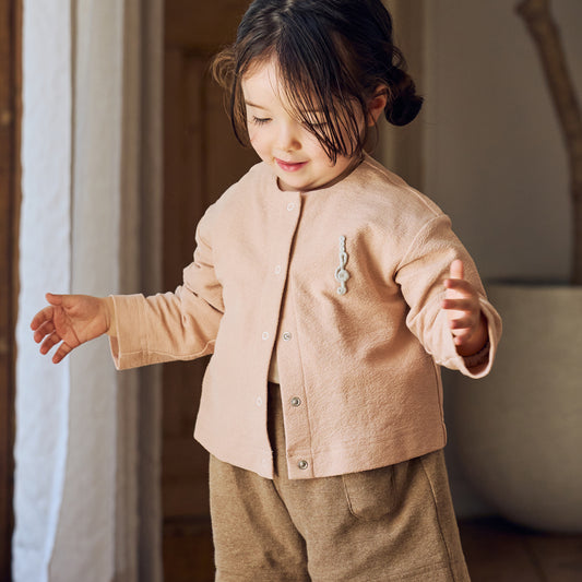 ライトカーディガン ピーチ 70-80・80-90・90-100cm