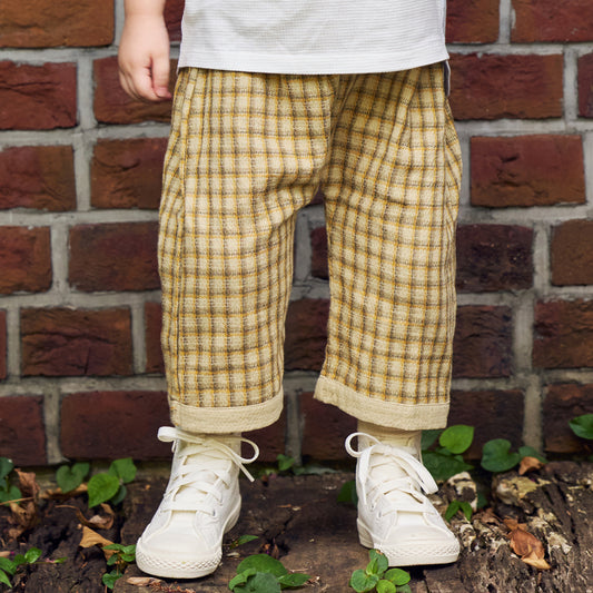 リバーシブルサルエルパンツ ベージュ 80・90・100・110cm