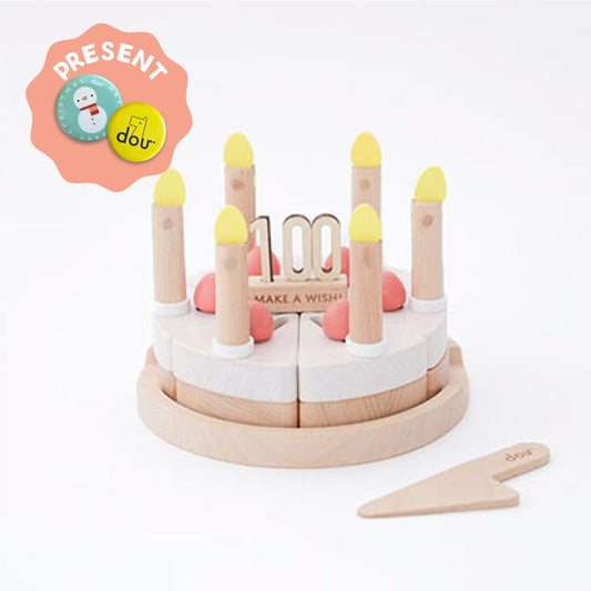 make a wish(木のケーキ)/ おもちゃ 木製玩具★