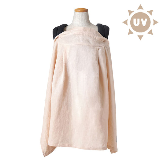 リネンUVカット マルチケープ ピンク