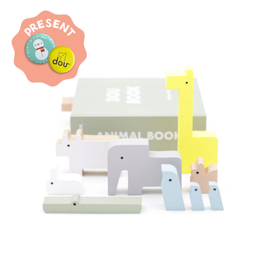 DOU BOOK(animal book) アニマルパズル / おもちゃ 木製★