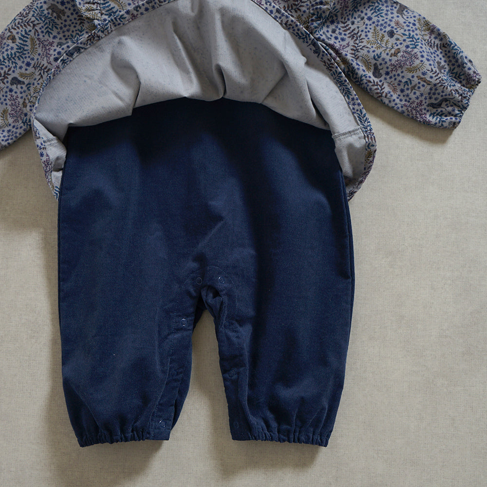 forestコーデュロイチュニックオール ラベンダー 70cm・80cm