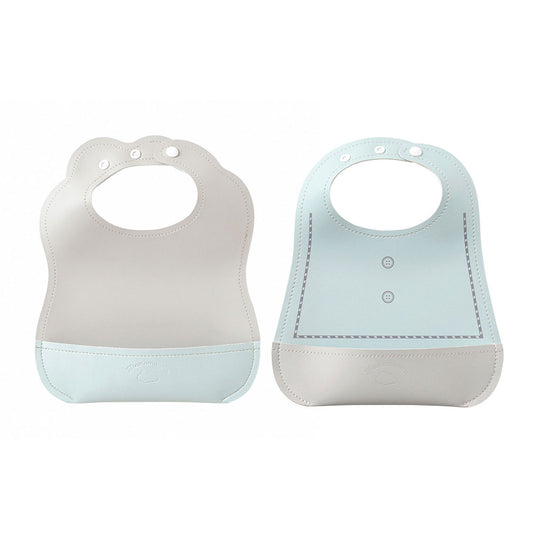 マロービブ 2点セット ブルー / お食事エプロン