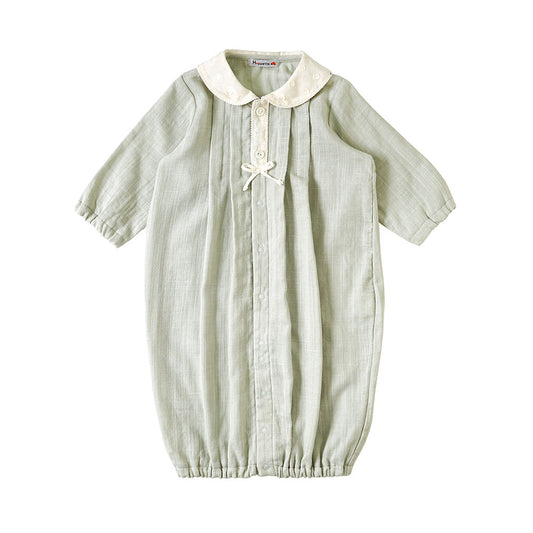 Wガーゼ丸衿 2wayドレス ペールグリーン 50-70cm / ツーウェイオール