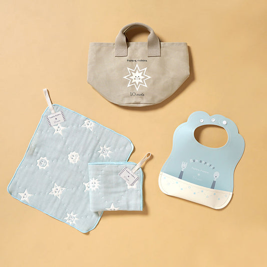 tupera tupera マロービブハンカチ帆布BAGギフト ミント●