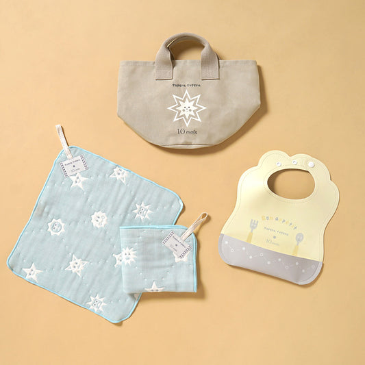 tupera tupera マロービブハンカチ帆布BAGギフト イエロー●