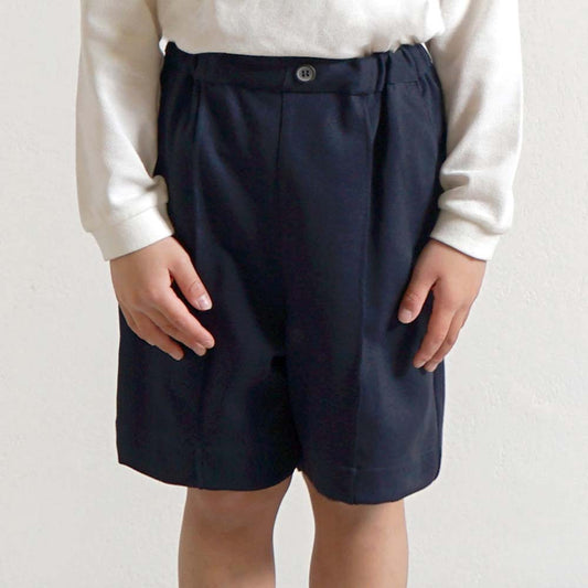 【予約】お受験服 ストレッチピンタックパンツ ネイビー 90cm・100cm・110cm・120cm