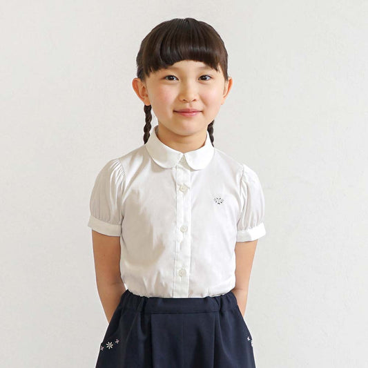 お受験服 パフスリーブ半袖ブラウス 100cm・110cm・120cm