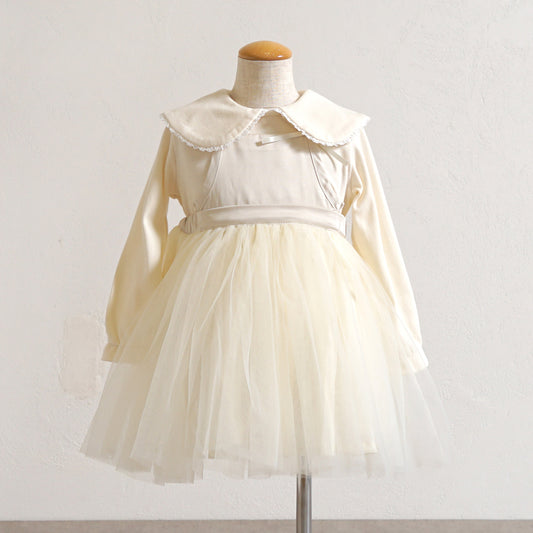 2wayチュールキャミドレス ミルク 70-90cm・90-110cm