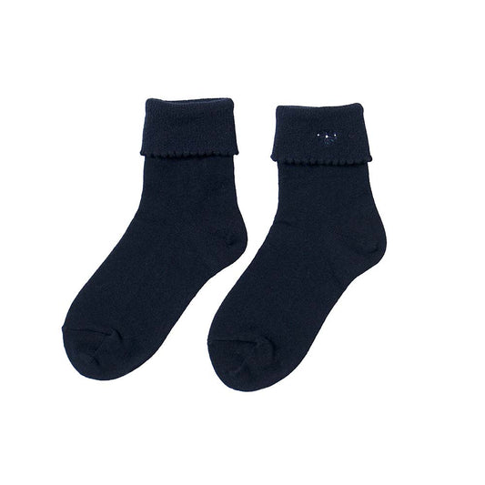 お受験 二つ折りソックス ネイビー 14-16・16-18・18-20cm