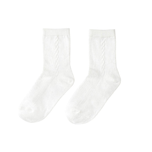 お受験 クルーソックス ホワイト 14-16・16-18・18-20cm