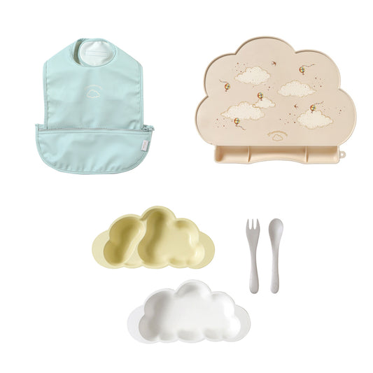 mamamanmaお食事セット バニラ/ 離乳食 食器 ベビーサイズ