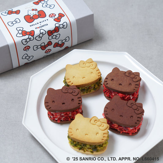 【夏季限定】HELLO KITTY×Hoppetta クッキークリームサンド ギフト5個入り ◎