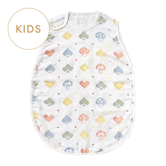 シャンピニオン ピケ コットンテンセル 3重ガーゼスリーパー(キッズサイズ)