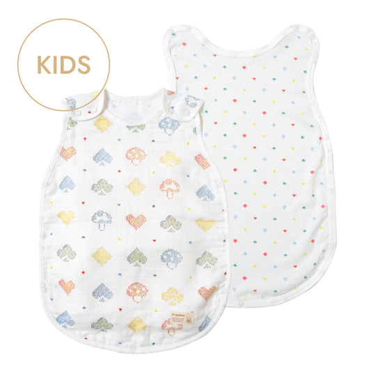 PATTO MOTTO COOL シャンピニオンピケ キッズスリーパー メッシュ付 /名入刺繍可