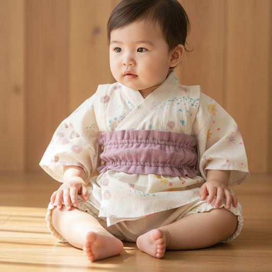 【予約】ゆかたブルマセパレート アメザイク 70-80cm