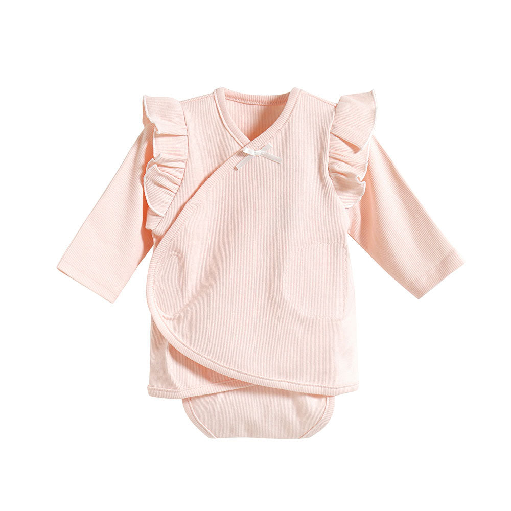 PATTO SATTO OMEKASHI ピンク (長袖フリル) 50-60・60-70cm