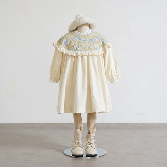 木の実刺繍ワンピース アイボリー 80・90・100・110cm