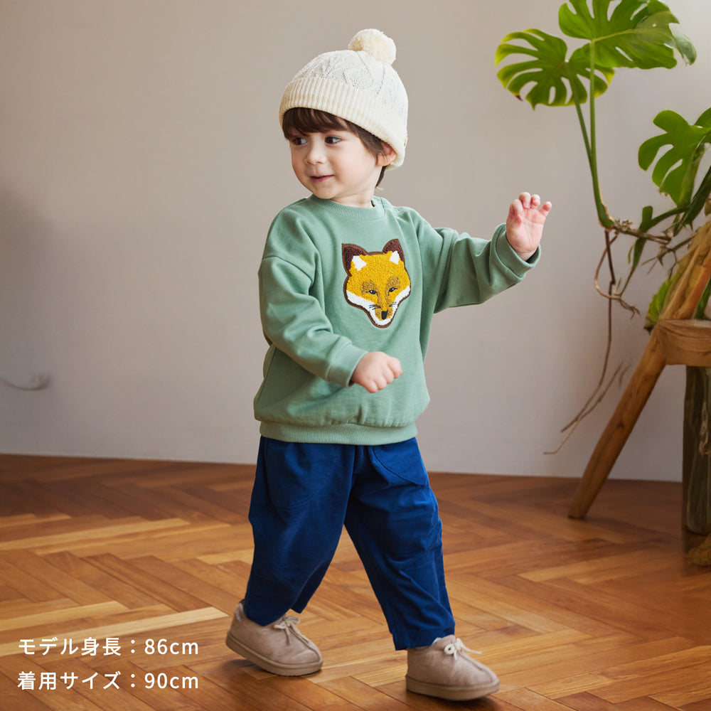 コーデュロイポケットパンツ グレー 80・90・100・110cm