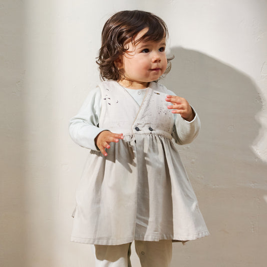 ボアエプロン グレージュ 70-90 ・80-100cm