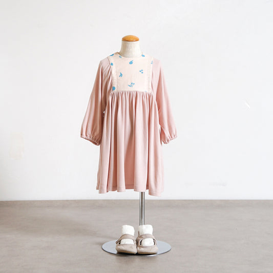 ウォームギャザーワンピース ピンク 80・90・100cm