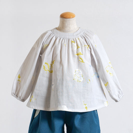 ギャザーチュニック グレー 80・90・100cm