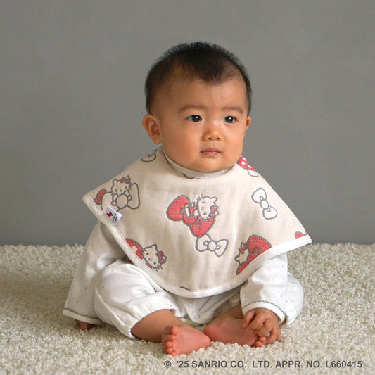 HELLO KITTY 6重ガーゼ2wayビブ(2枚セット)