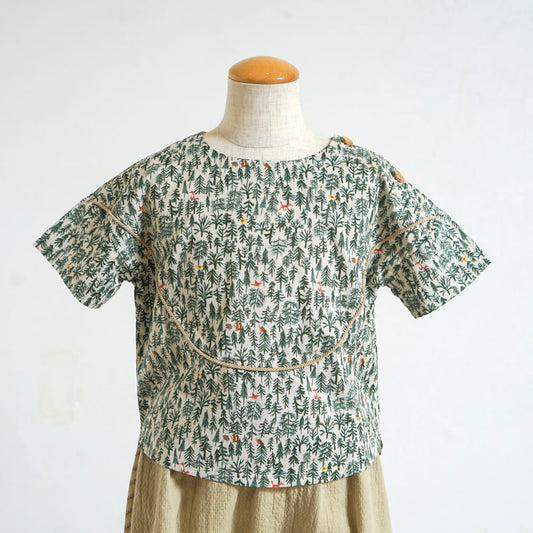 forestヨークブラウス アイボリー 80・90・100・110cm