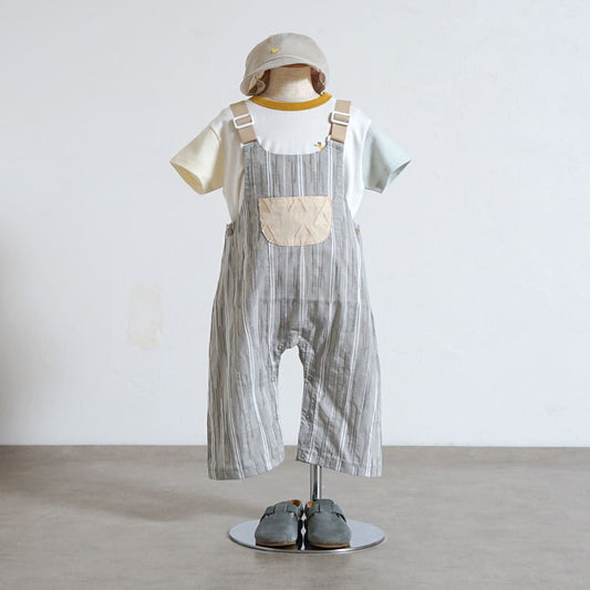 さんかくゴムサロペット ベージュ 70-80cm・80-90・90-100cm