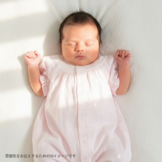 パフスリーブ2wayドレス ピンク 50-70cm / ツーウェイオール