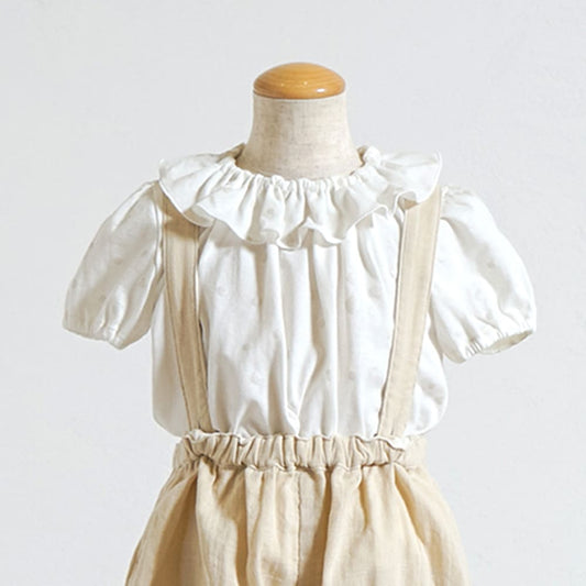 フリル襟トップス ホワイト 80・90・100・110cm
