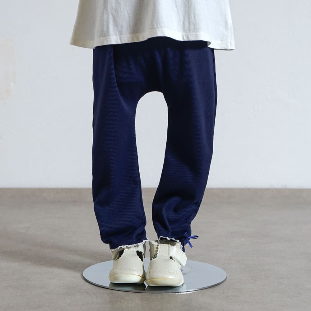 リボンレースレギンス ネイビー 80・90・100・110cm – 10mois 公式