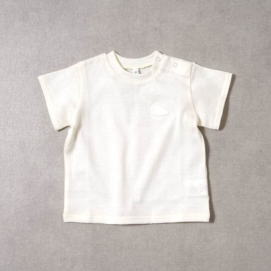 cloudリラックス天竺Tシャツ キナリ 80・90・100cm