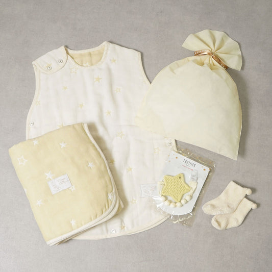 1万5千円ぴったり 出産祝いギフトセット エクリュ/ 名入れ刺繍可 スリーパー